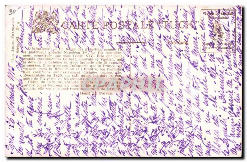 Old Postcard Army Infantry