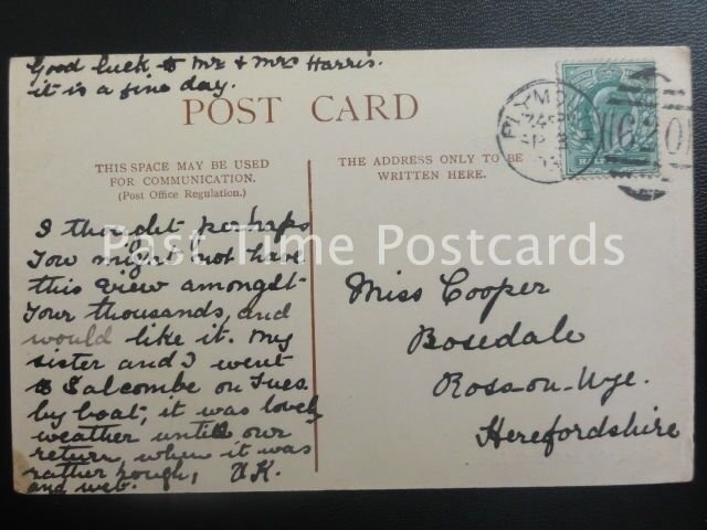 Devon SALCOMBE & BOLT HEAD c1903 By E. Chapman of Salcombe PLYMOUTH DUPLEX 620