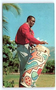 PORT-AU-PRINCE, Haiti ~ TI-RORO The KING of DRUMMIING 1958  Postcard