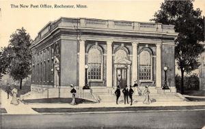 Rochester Minnesota~New US Post Office~Victorian People in Front~c1910 Postcard