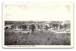 Postcard General View Of Camp Devens Ayer Mass. Massachusetts U. S. Army