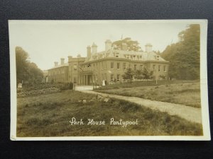 Wales Monmouthshire Torfaen PONTYPOOL Park House & School - Old RP Postcard