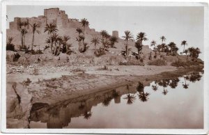 Morocco Extrême Sud Marocain Kasbah sur les rives de l'Oued Dadès RPPC 04.78