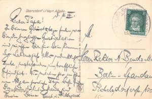 A215 Germany 1927 Oberstdorf i bayr Allgaeu RPPC postcard