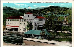 Manitou, Colorado - The Manitou Bath House and Soda Springs - c1920