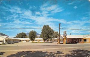 Cody Wyoming Blue Haven Motel Street View Vintage Postcard K43219