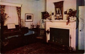 Drawing Room Ash Lawn James Monroe Charlottesville VA Virgina VTG Postcard UNP 