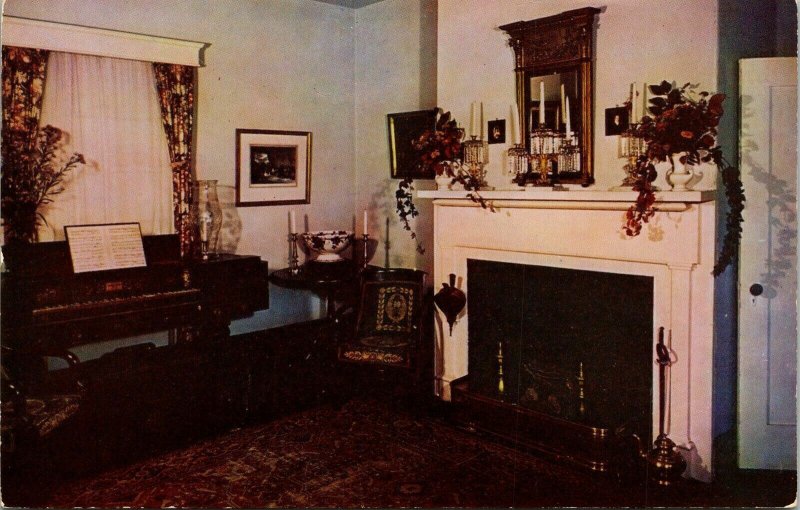 Drawing Room Ash Lawn James Monroe Charlottesville VA Virgina VTG Postcard UNP 