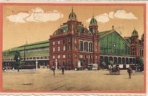 Budapest, Hungary, Nyugati Train Station, Western RR Depot, Railroad 1922