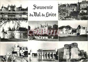 Postcard Modern Wonders of Loire Valley castles Chambord Blois Chaumont Azay ...