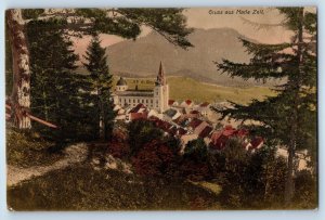 Styria Austria Postcard Greetings from Maria Zell c1910 Posted Antique