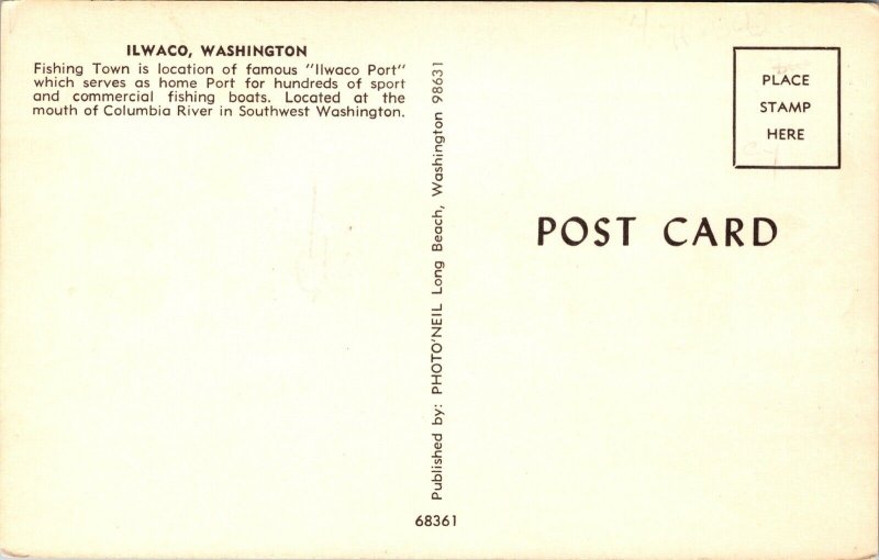 Postcard Business District in Ilwaco, Washington