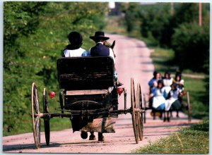 Postcard - Amish, Sunday Morning, Kentucky