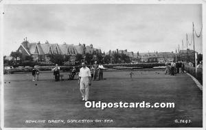 Bowling Green, Gorleston on Sea Lawn Bowling Unused 