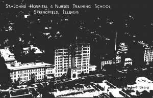 Illinois Springfield St Johns Hospital & Nurses Training School Real Photo