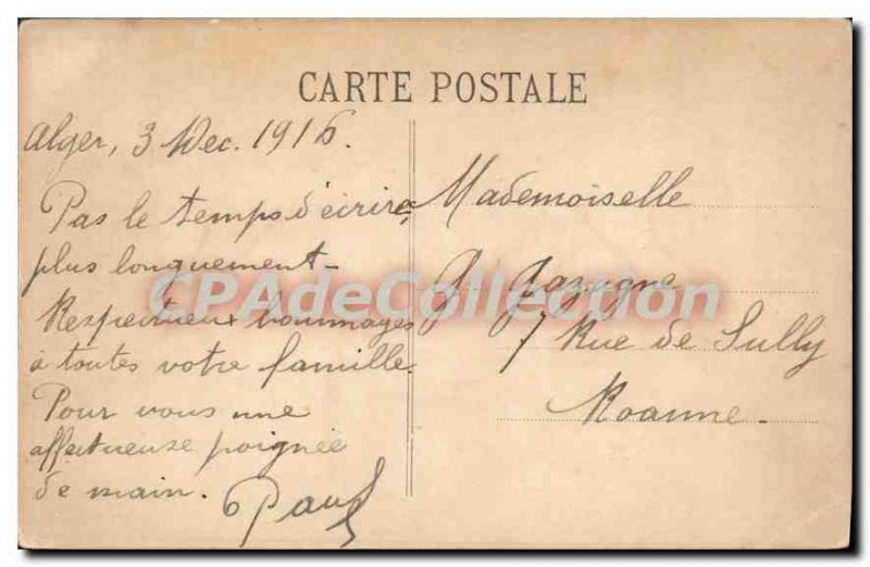 Postcard Old ALGIERS Boulevard Republic