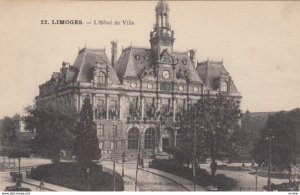 LIMOGES (Haute-Vienne), France, 1900-1910s ; L'Hotel de Ville