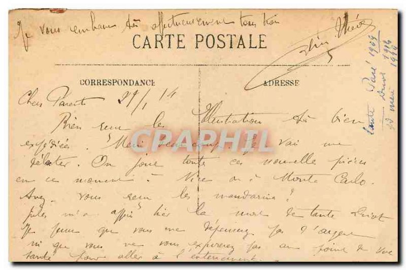 Old Postcard Nice Public Garden