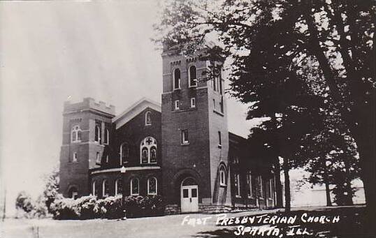 First Presbyterian Chuech Sparta Illinois Real Photo