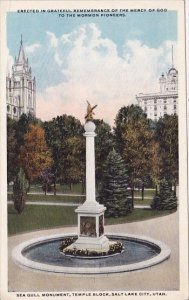 Utah Salt Lake City Erected In Greateful Remebrance Of The Mercy Of God To Th...