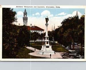 Massachusetts Worcester Soldiers Monument and Common