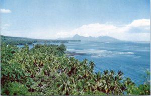 Postcard French Polynesia Tahiti - Panorama from the Col of Taha