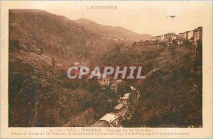 Old Postcard The Auvergne 272 thiers gorge durolle