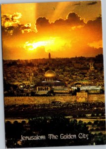 Postcard Israel Jerusalem The Golden City