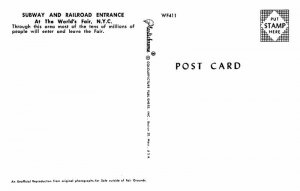 Postcard TRAIN STATION SCENE New York City New York NY AS1232