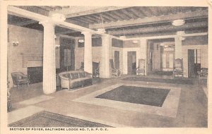 Section Of Foyer Baltimore Lodge Baltimore, Maryland USA Unused 