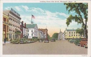 Massachusetts Westfield Looking Down Elm Street