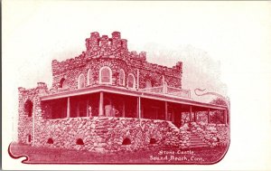 View of Stone Castle, Sound Beach CT Undivided Back Vintage Postcard P48