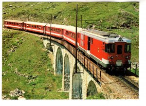 Furka Oberalp Bahn, Push Pull Train, Baggage Motor Car, Switzerland 1981