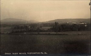 Farmington Maine ME Sandy River Valley 1900s-10s RPPC Real Photo Postcard