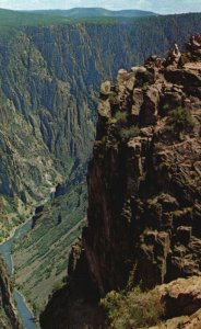 Postcard Black Canyon National Monument Sighted By Spanish Explorers Colorado CO