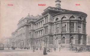 Budapest Klinika Antique Hungary 1910 Postcard
