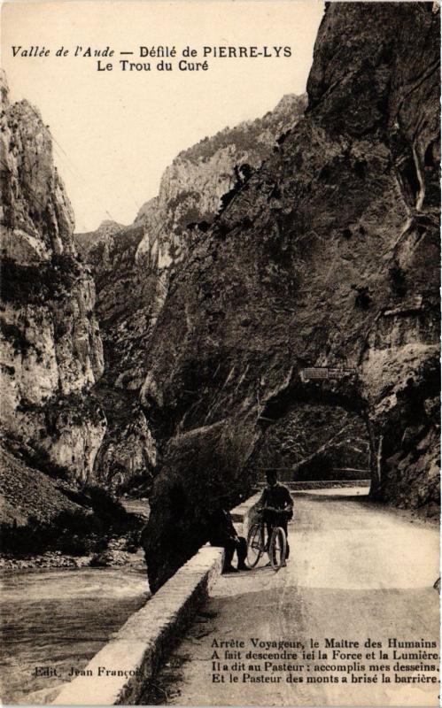 CPA Vallée de l'Aude - Défilé de Pierre-Lys - Le Trou du Curé . (249944)