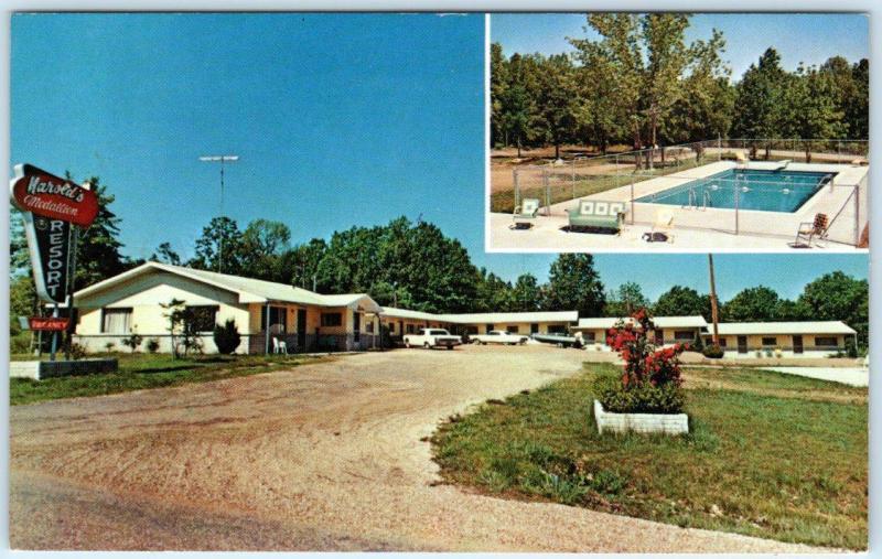 LAKEVIEW, Arkansas AR   Roadside HAROLD'S MEDALLION RESORT ca 1970s  Postcard