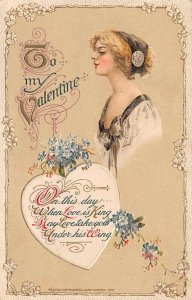 Artist Samuel Schmucker Valentines Postcard