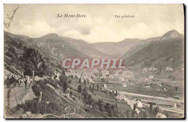 Old Postcard Le Mont Dore Vue Generale Animation