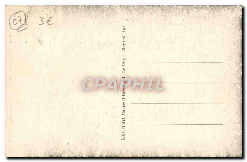 Old Postcard Louvesc Saint Regis House garden