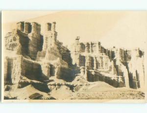 Pre-1949 rppc AMPITHEATER IN CASTLE IN BADLANDS Rapid City South Dakota SD o1379