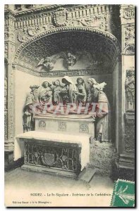 Old Postcard Rodez St Sepulcher Interior of the Cathedral