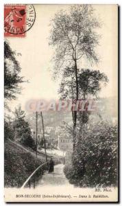 Old Postcard Bon Secours In the fifth corner