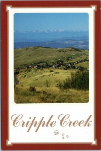 postcard Colrado - Cripple Creek and the Sawatch and Sangre De Cristo Ranges