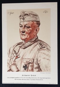 GERMANY THIRD 3rd REICH ORIGINAL RARE WILLRICH VDA MAXI CARD PRINT JAKOB