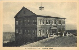 Postcard 1920s Arizona Jerome Grammar School occupation AZ24-670