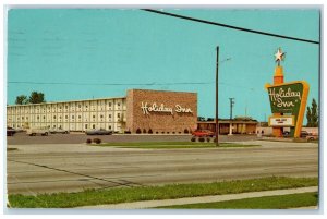 1969 Roadside View Holiday Inn Building Warren Michigan Antique Vintage Postcard