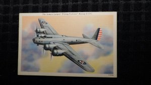 Mint USA Picture Postcard Boeing B 17 Flying Fortress Bomber Plane Ww2 Air Force