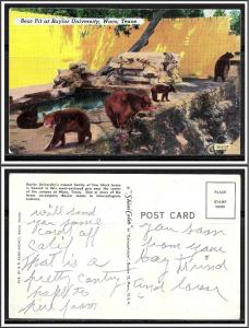 Texas Waco Bear Pit Baylor University